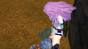 3d卡通*在池塘邊用性交操著