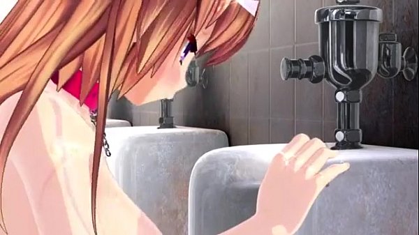 3d卡通*可愛雙性女在廁所被性交