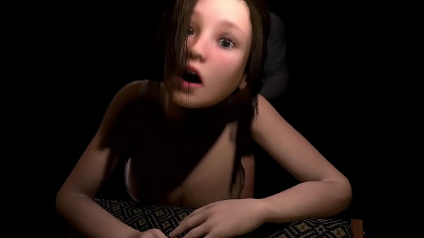 3d卡通*可愛的少女從後面搞了